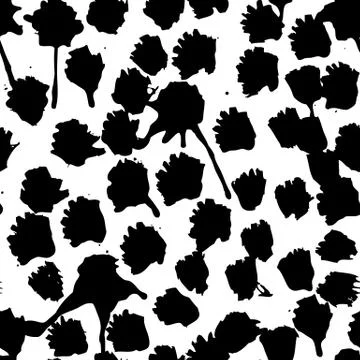 Vector hand-painted ink illustration with brush strokes Stock Illustration