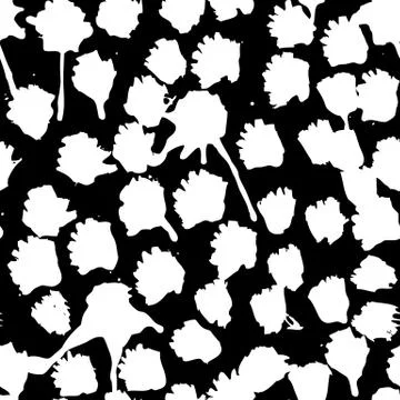 Vector hand-painted ink illustration with brush strokes Stock Illustration