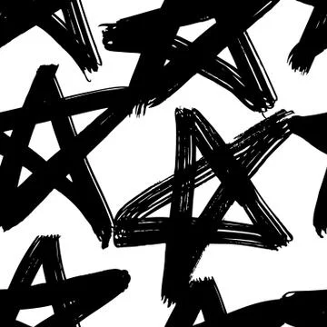 Vector hand-painted ink illustration with brush strokes Stock Illustration