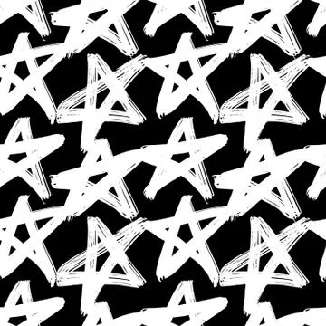 Vector hand-painted ink illustration with brush strokes Stock Illustration