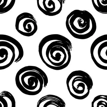 Vector hand-painted ink illustration with brush strokes Stock Illustration