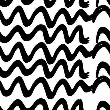 Vector hand-painted ink illustration with brush strokes Stock Illustration