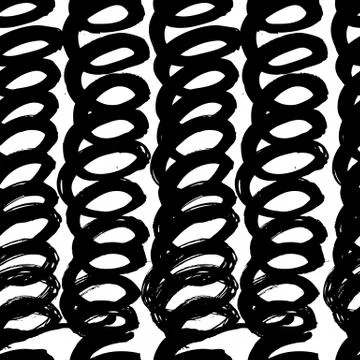 Vector hand-painted ink illustration with brush strokes Illustrazione stock