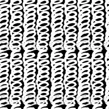 Vector hand-painted ink illustration with brush strokes Stock Illustration
