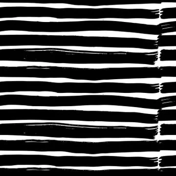 Vector hand-painted ink illustration with brush strokes Stock Illustration