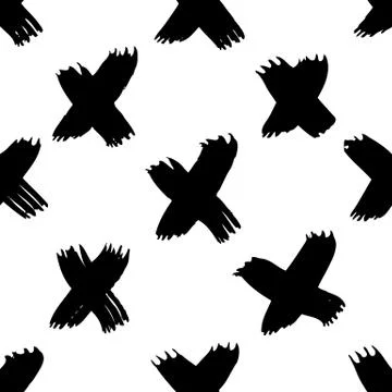 Vector hand-painted ink illustration with brush strokes Stock Illustration