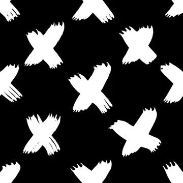 Vector hand-painted ink illustration with brush strokes Stock Illustration