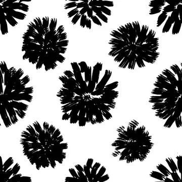 Vector hand-painted ink illustration with brush strokes Illustrazione stock