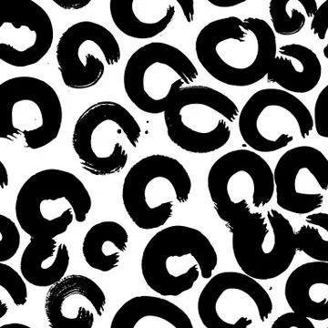 Vector hand-painted ink illustration with brush strokes Stock Illustration