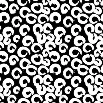 Vector hand-painted ink illustration with brush strokes Illustrazione stock