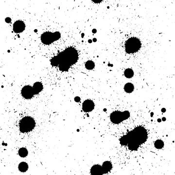 Vector hand-painted ink illustration with brush strokes Stock Illustration