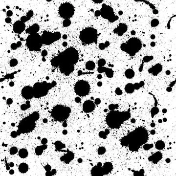 Vector hand-painted ink illustration with brush strokes Stock Illustration