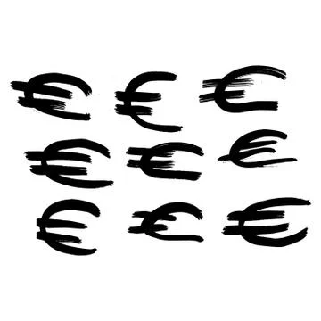 Vector hand-painted ink illustration with brush strokes Stock Illustration