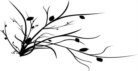 Vector hand-painted ink illustration with brush strokes. Abstract background Stock Illustration