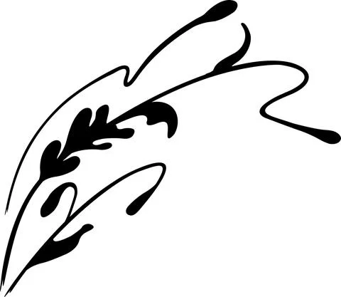 Vector hand-painted ink illustration with brush strokes. Abstract background Stock Illustration
