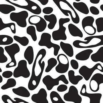 Vector hand-painted seamless pattern with abstract doodles Stock Illustration