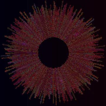 Vector hand-painted yellow circle 스톡 일러스트