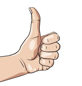 Vector hand with like sign Stock Illustration