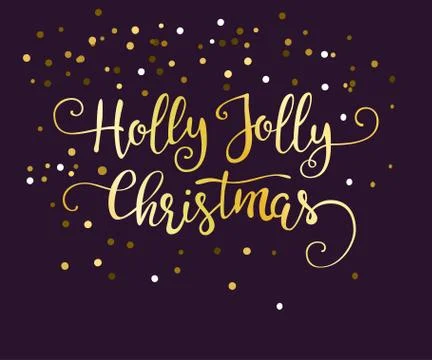 Vector handdrawn Christmas lettering Stock Illustration
