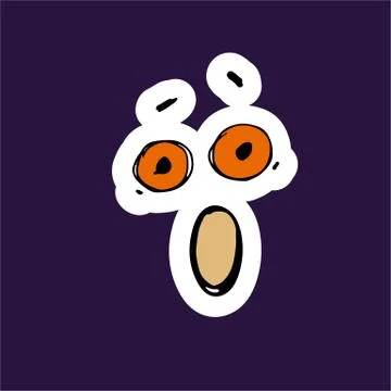 Vector handdrawn halloween illustration Stock Illustration