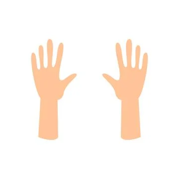 Vector hands in cartoon style Illustrazione stock