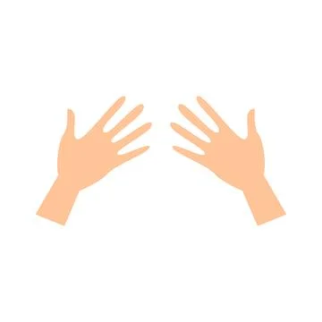 Vector hands in cartoon style Stock Illustration