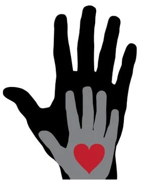Vector Hands Heart Stock Illustration