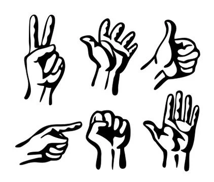 Vector hands 스톡 일러스트