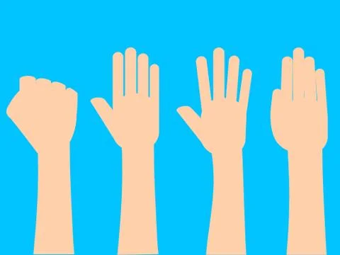 Vector Hands Illustration Stock Illustration