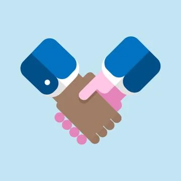 Vector handshake illustration Stock Illustration