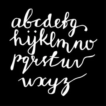 Vector handwritten brush script Stock-Illustration