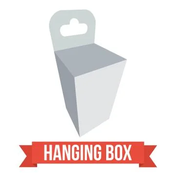 Vector Hanging box 스톡 일러스트