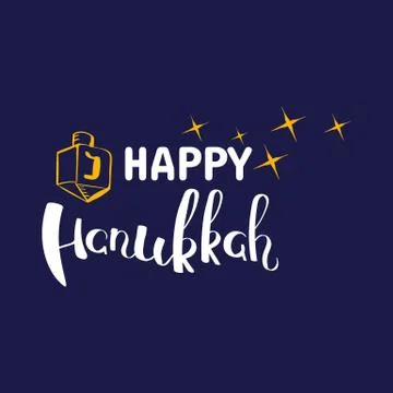 Vector Hanukkah background illustration. Stock Illustration