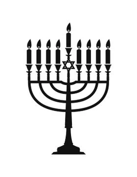 Vector hanukkah menorah Stock Illustration