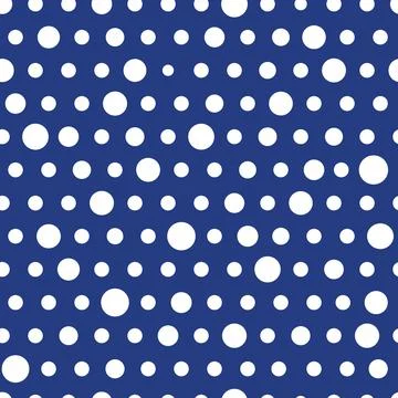 Vector Hanukkah polka dots repeat pattern background design Stock Illustration