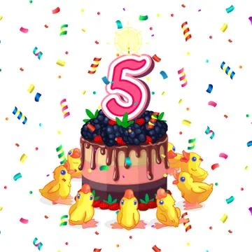 Vector happy birth day card Stock Illustration