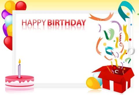 Vector happy birthday Stock Illustration