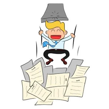 Vector happy businessman Stock Illustration
