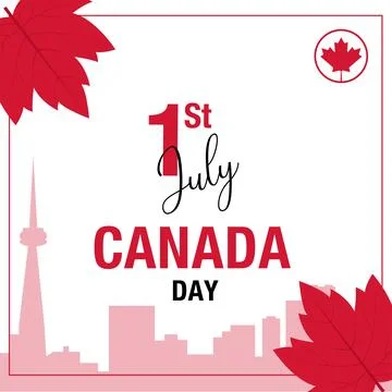 Vector happy Canada day Stock Illustration