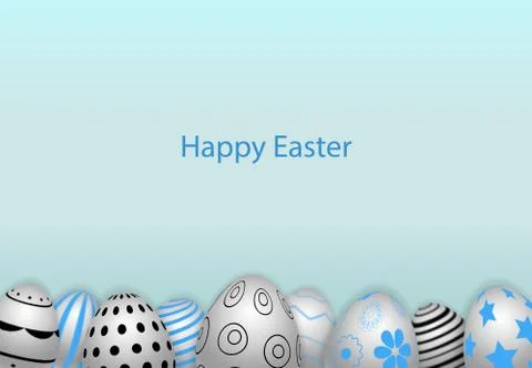 Vector Happy Easter background Stock Illustration