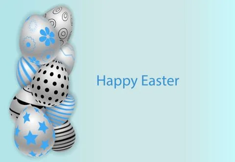 Vector Happy Easter background Stock Illustration