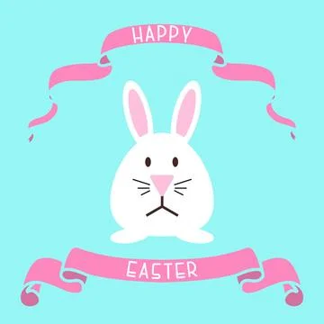 Vector happy Easter festive background - creative design. Decorative cartoon Stock Illustration