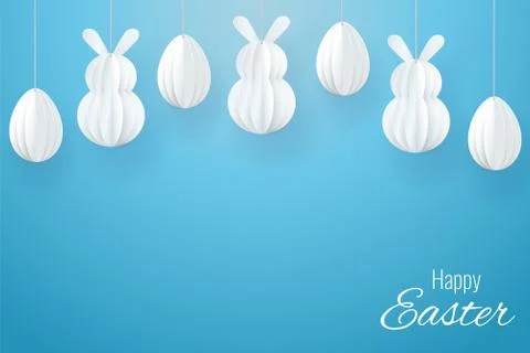 Vector Happy Easter Greeting Card Stockillustratie