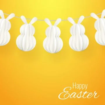 Vector Happy Easter Greeting Card Stock Illustration