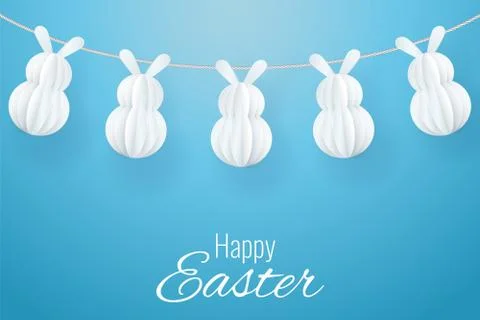 Vector Happy Easter Greeting Card Stock Illustration