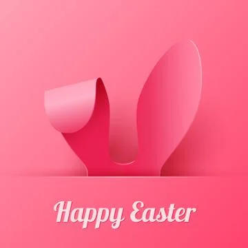 Vector Happy Easter Greeting Card Stock Illustration