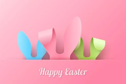 Vector Happy Easter Greeting Card Stock Illustration