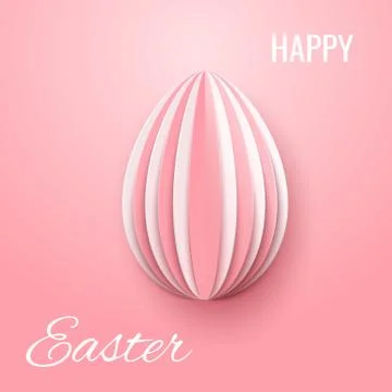 Vector Happy Easter Greeting Card Illustrazione stock