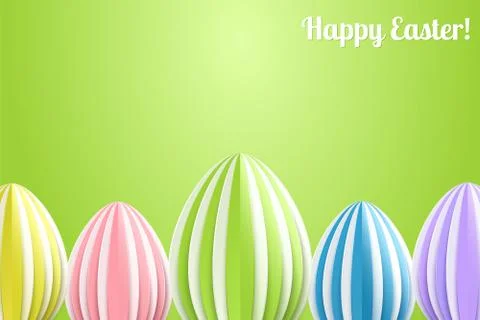 Vector Happy Easter Greeting Card Stock Illustration