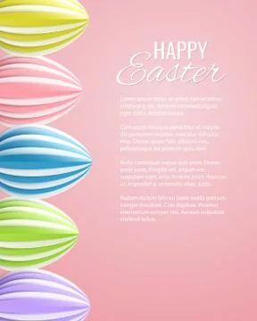 Vector Happy Easter Greeting Card Stock Illustration